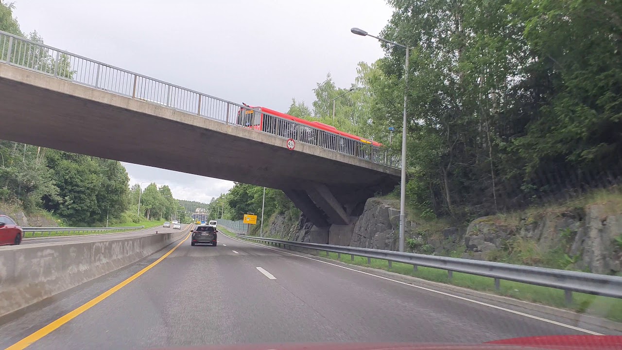 4K (UHD)-OSLO SIGHTSEEING TOUR 41 -DRIVING Grorud Lørenskog Kjøretur