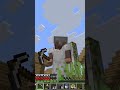 A golem touched me in Minecraft 😭 #minecraft #memes #gaming #minecraftshorts #funny