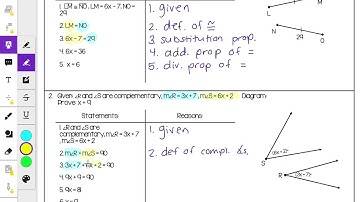 Introduction to Geometric Proofs - Video Lessons