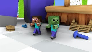 Funny School : Mushroom story minecraft friends - Minecraft Animation