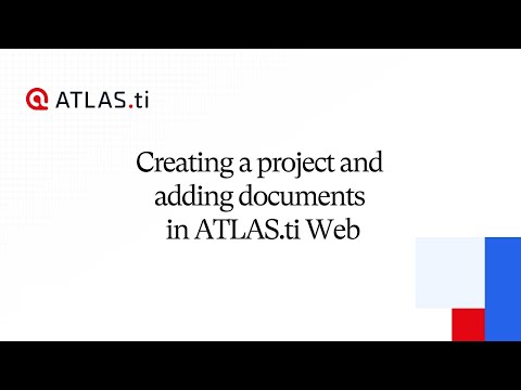 ATLAS.ti Web -