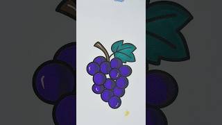 Grape Drawing ASMR 🍇✨ #shorts