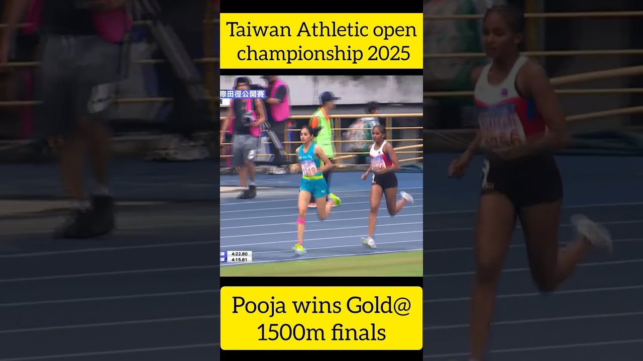 Pooja Wins Gold 1500m Taiwan Athletics Open Championship 2025