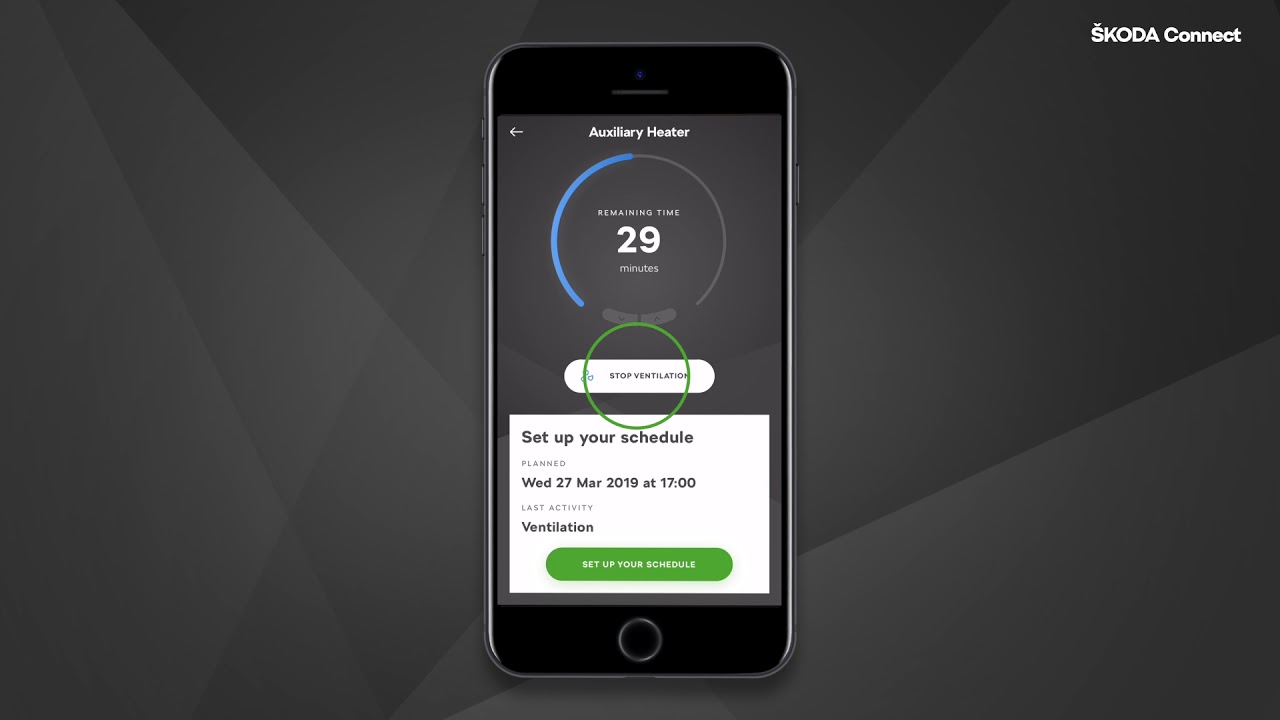 ŠKODA Connect - Auxiliary Heater