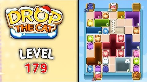Drop the cat level 179 walkthrough solution gameplay