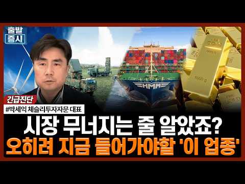 시장 무너지는 줄 알았죠? 오히려 지금 들어가야할 '이 업종' | 박세익 체슬리투자자문 대표