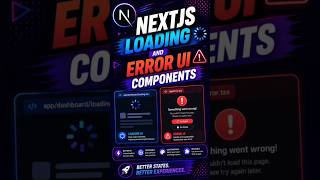 Stop Showing Blank Screens in Next.js 🚀 | loading.tsx & error.tsx Explained