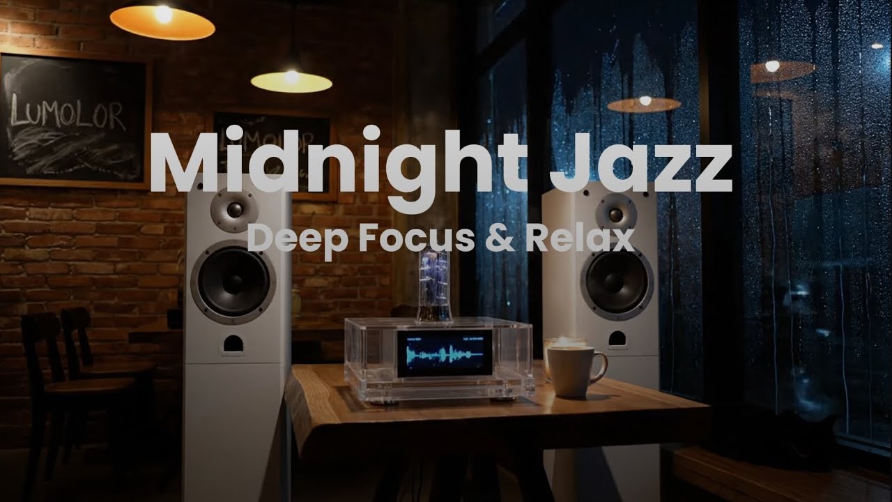 Midnight Jazz Lounge – Smooth Piano for Deep Focus & Relax in Rain