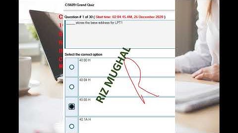 CS 609 midterm preparations 100% correct solution current paper solved -VU Guys