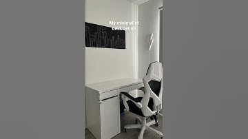 My minimalist desk set up ☁️✨ #Desk #DeskSetUp #MinimalistDesk