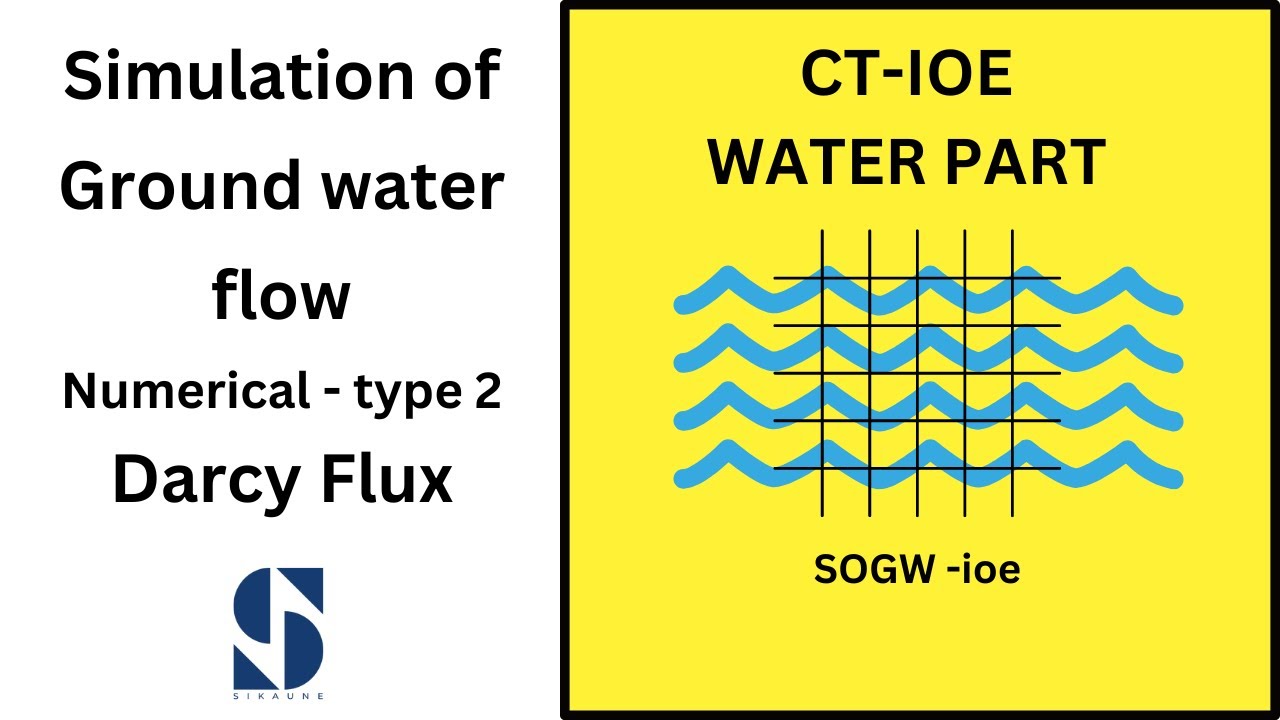 IOE Simulation of Ground water flow Numerical/ Type 2/Darcy Flux - YouTube