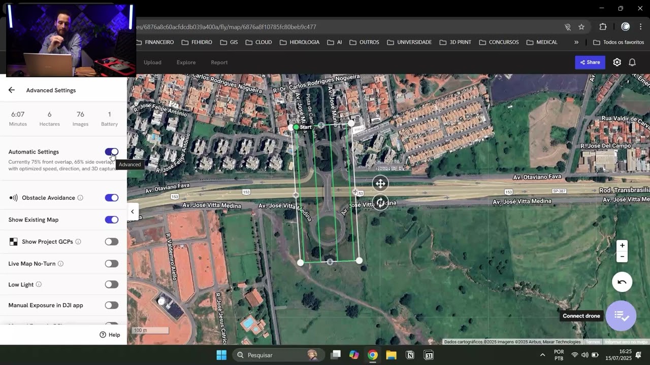 Tutorial: Planejamento de Missão para Mapeamento 3D com Drone no DroneDeploy