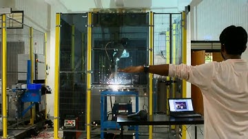 Motion tracking using MATLAB to control movement of a Six Axis Industrial Robot IRB1520ID