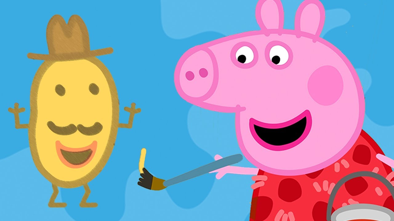 Peppa Paints Mr Potato 🐷🥔 Peppa Pig Official Channel Family Kids