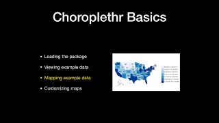 Choroplethr Basics Module 2, Lesson 3: Mapping Example Data