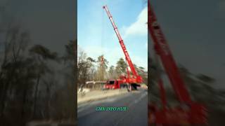 ​🏗️ Heavy Mobile Crane Operation Work! 🔥 #shorts #gmkinfohub #crane
