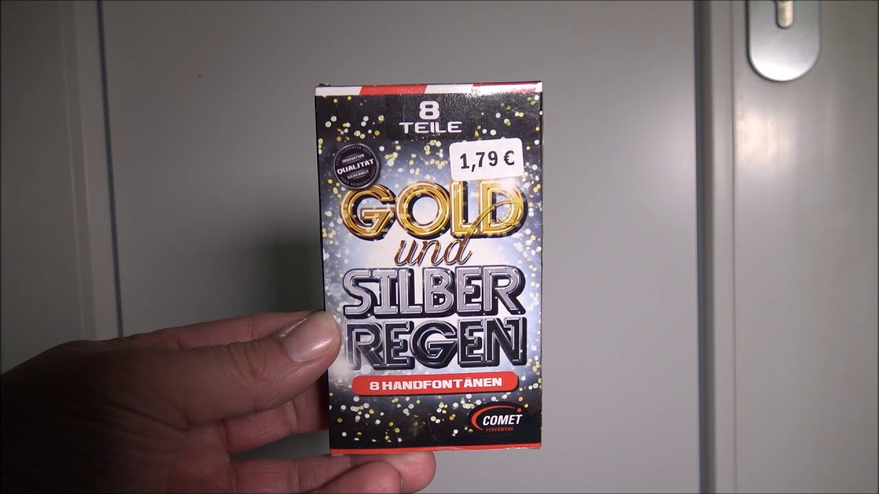 Gold Und Silber Regen - COMET - Kat 1 Handfontäne