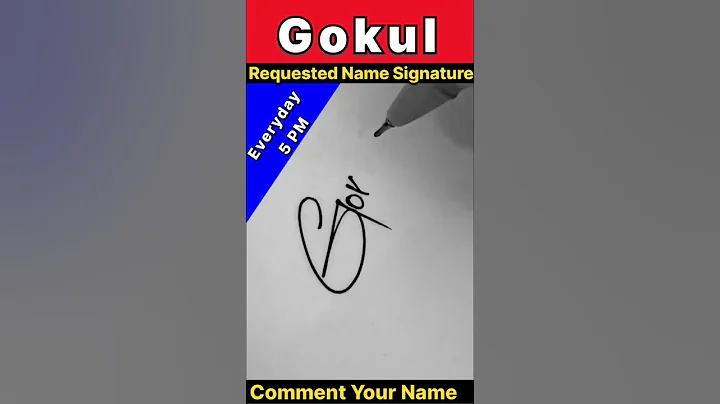 GOKUL NAME SIGNATURE STYLE || LETTER G SIGNATURE DESIGN || #ytshorts #shortsfeed #viralvideo