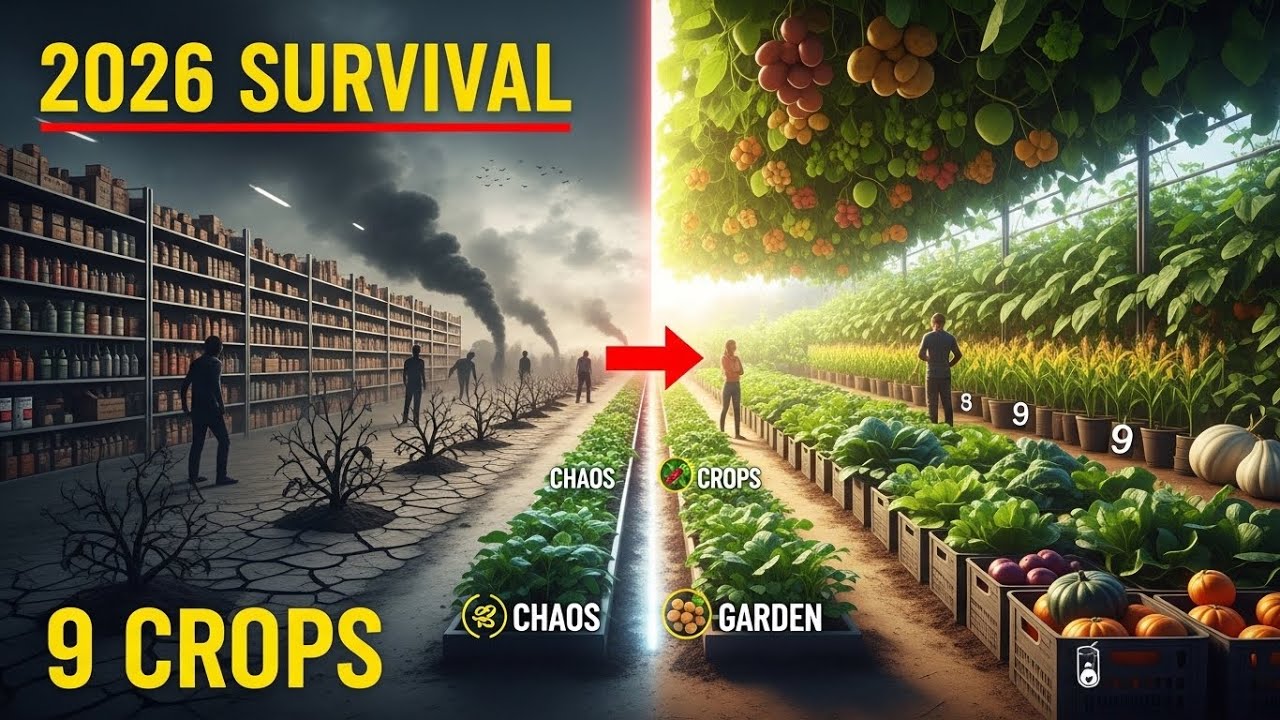 The 2026 Survival Garden: 9 Crops for Total Food Security - YouTube