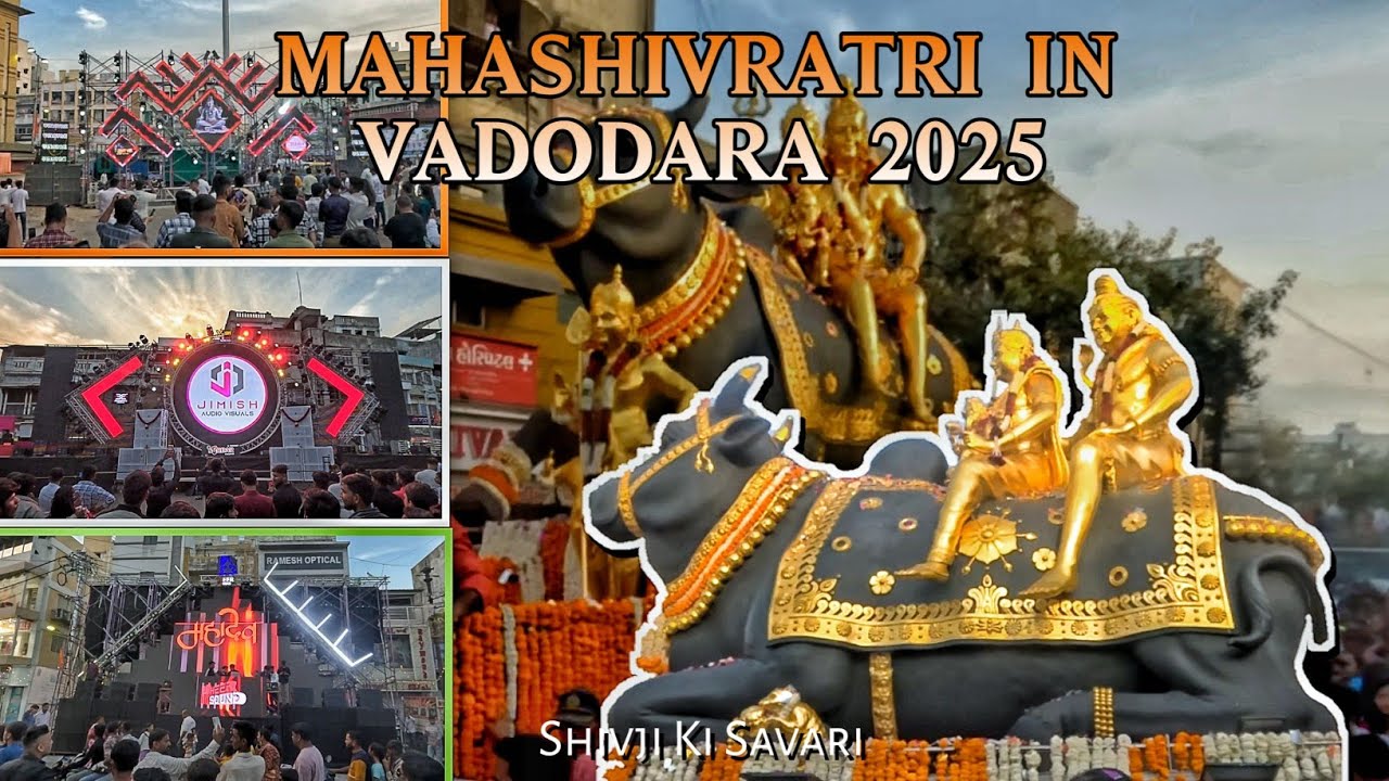 Shivji Ki Sawari In Vadodara 2025 || Indian Biggest Festival In Baroda(vadodara)City #Shivjikisavari