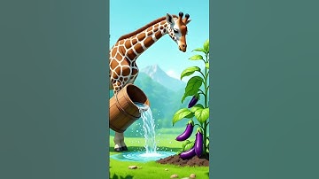 The lion saved the tomato plant from drying up by watering it 😭 #ai #tree #save #water