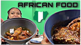 EBA & OKRA SOUP MUKBANG| HAND EATING, CLUBHOUSE, GORILLA GLUE, PERMED P*BES!| FT KIYA OZOBIANE