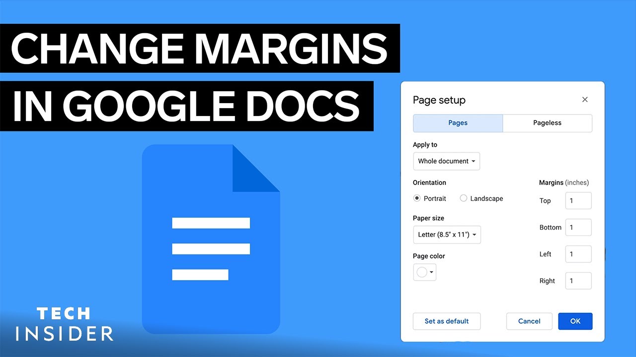 How To Change Margins In Google Docs