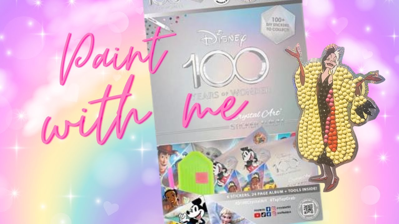 Crystal Art Sticker Cruella watch me paint