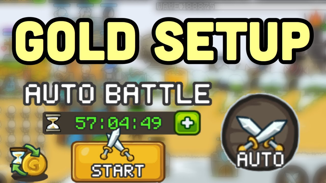 GROW CASTLE BEST SETUP GOLD FARMING USING TIMED AUTO BATTLE [성키우기