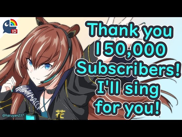 (Karaoke) Merayakan 150,000 subscribers milestone dengan menyanyi!【NIJISANJI ID | Hana Macchia】のサムネイル