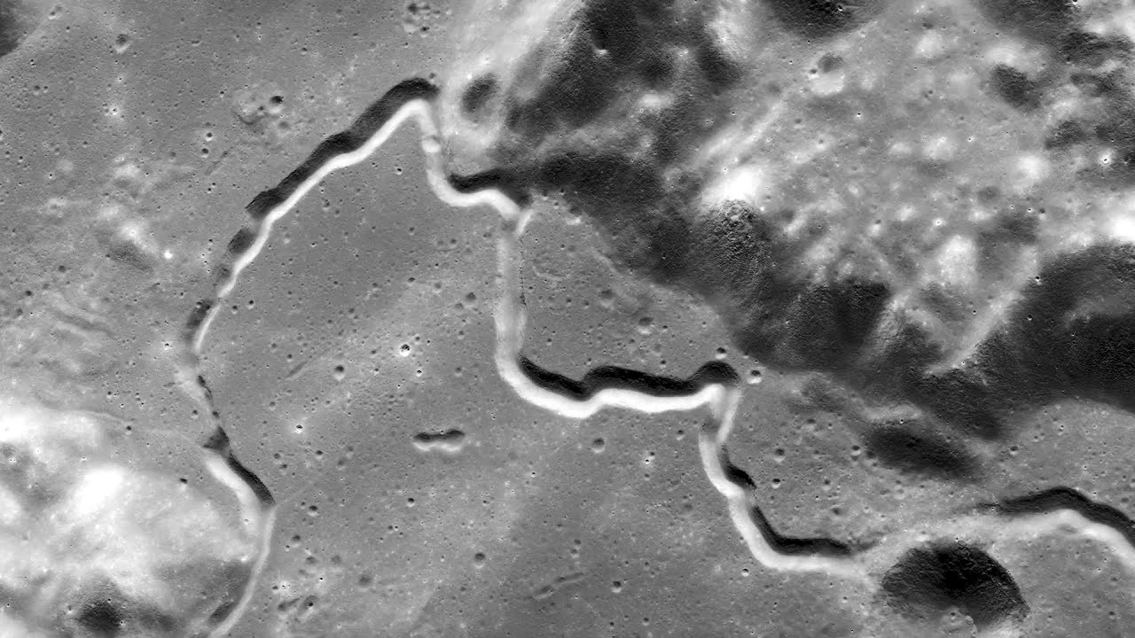 Apollo 15 Landing Site - Zoom In From Orbit On The LM (Crew Onboard) And Rover. 50th Anniversary.