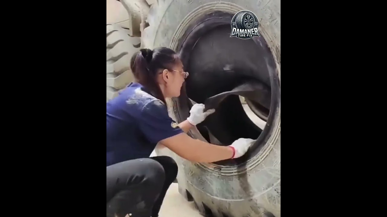 How to use strip style tire repair kit - How to fix a tire that is off the rim 