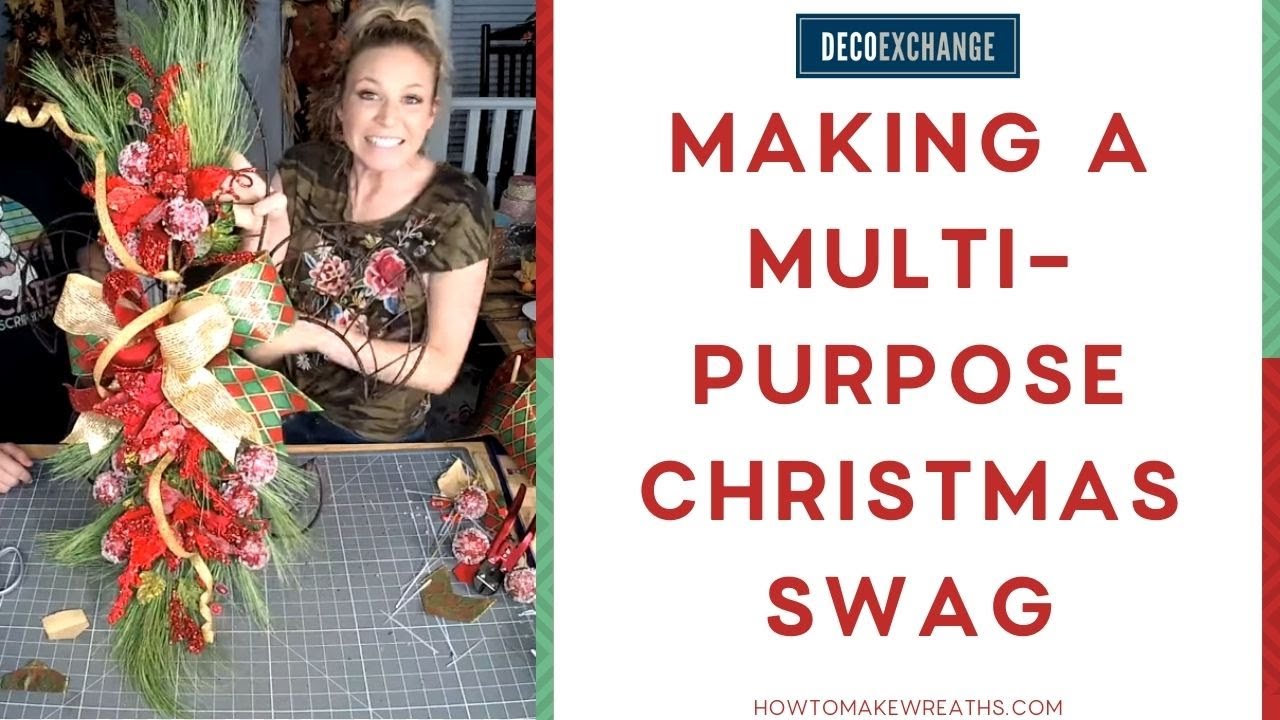 Multi-Purpose Christmas Swag Tutorial IN LESS THAN 40 MINUTES! | DecoExchange Live Replay!