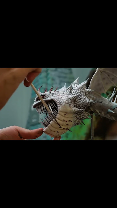 How To Make Diorama of Realistic Screaming Death in How To Train Your Dragon #dragon #shortvideo