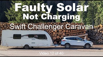Faulty Solar Panel and Solar Control Unit on Swift Challenger Caravan                              -