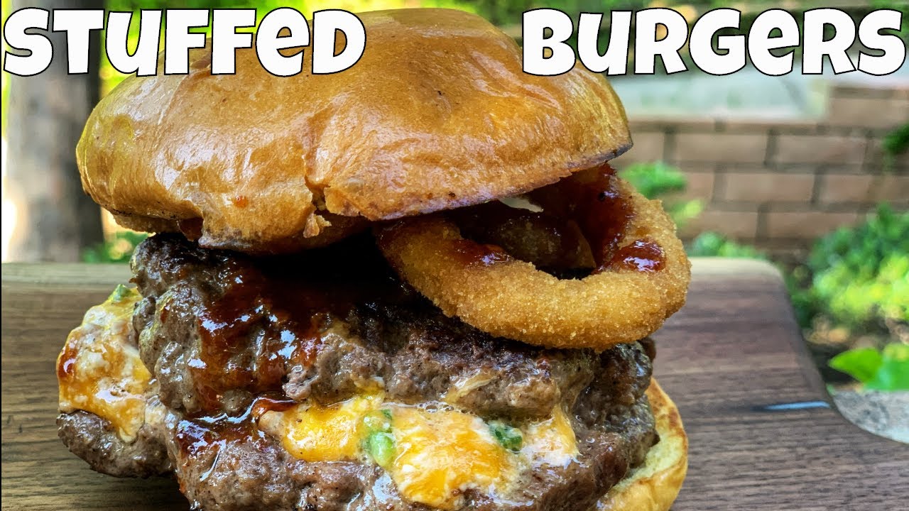 Jalapeño Popper Stuffed Burger on the Blackstone 22" Griddle YouTube