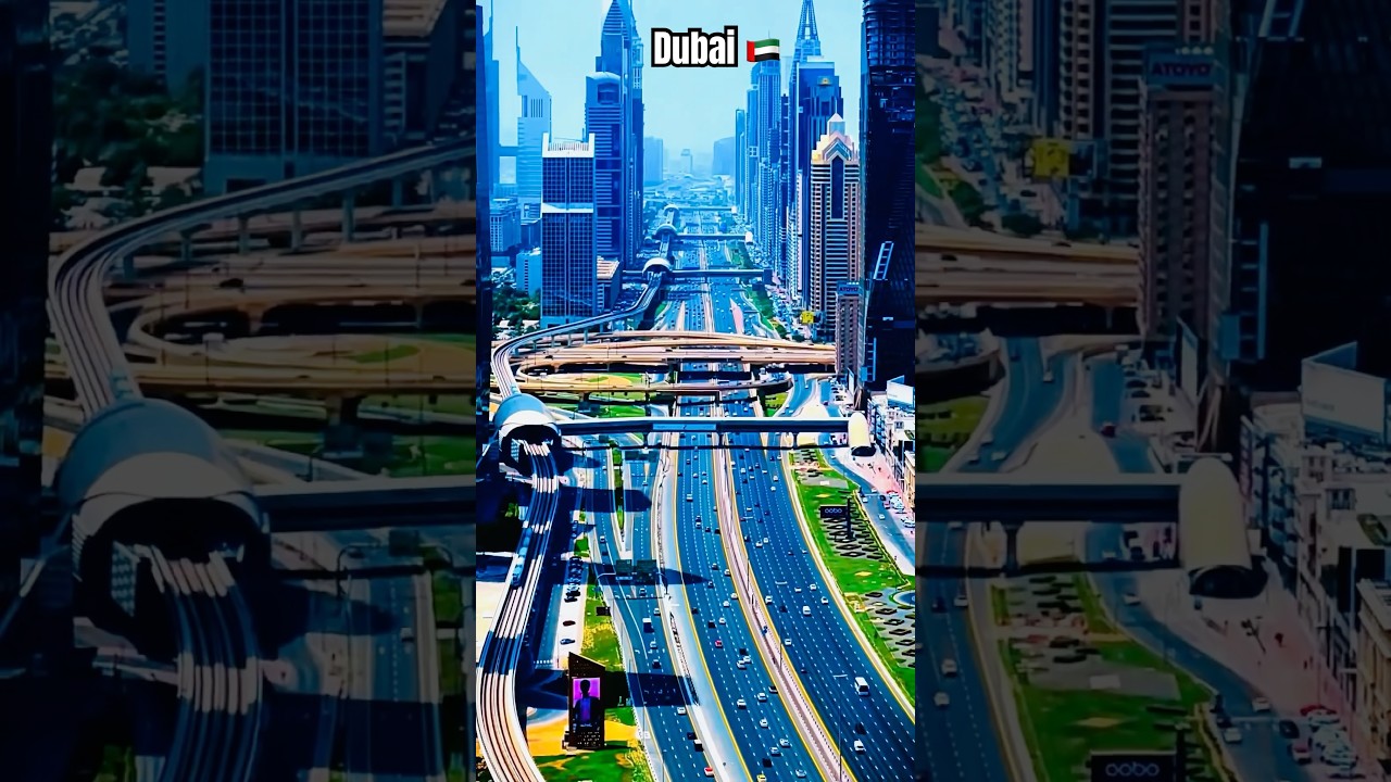 Dubai city streets & flyovers🏙️  
