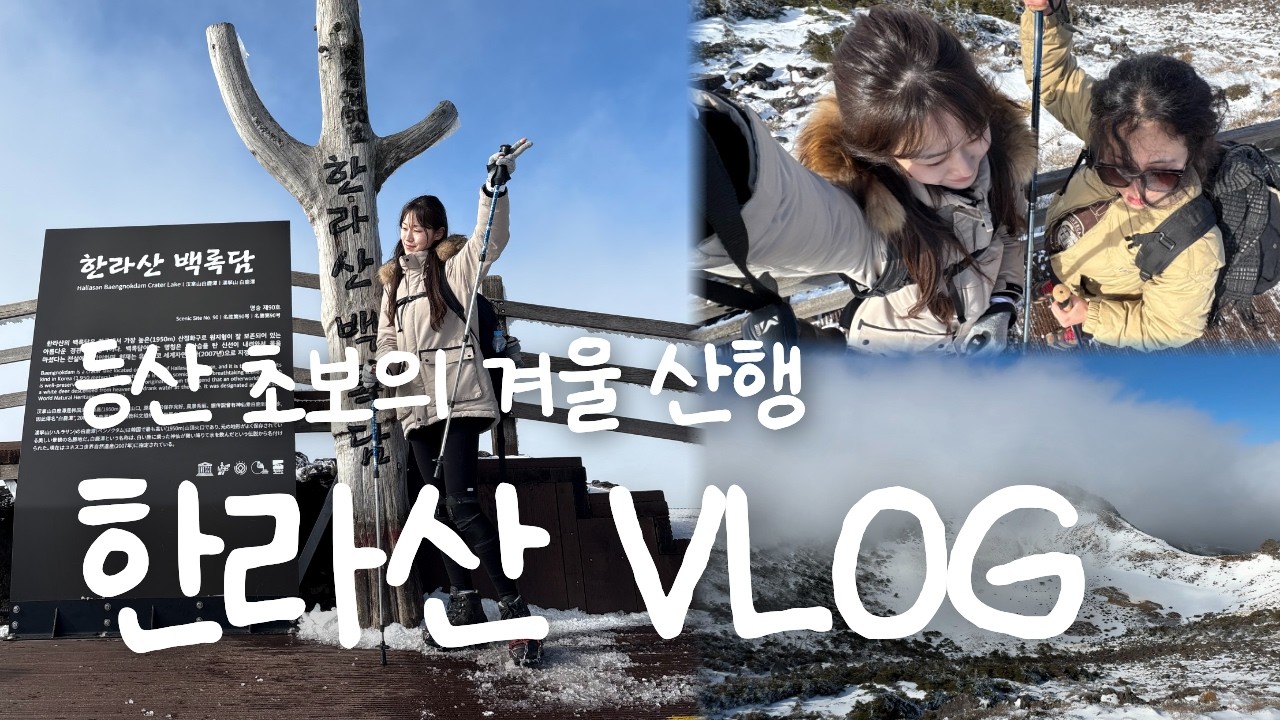 겨울 한라산은 얼마나 예쁠까? | 등산 초보의 겨울 산행 | 한라산 VLOG