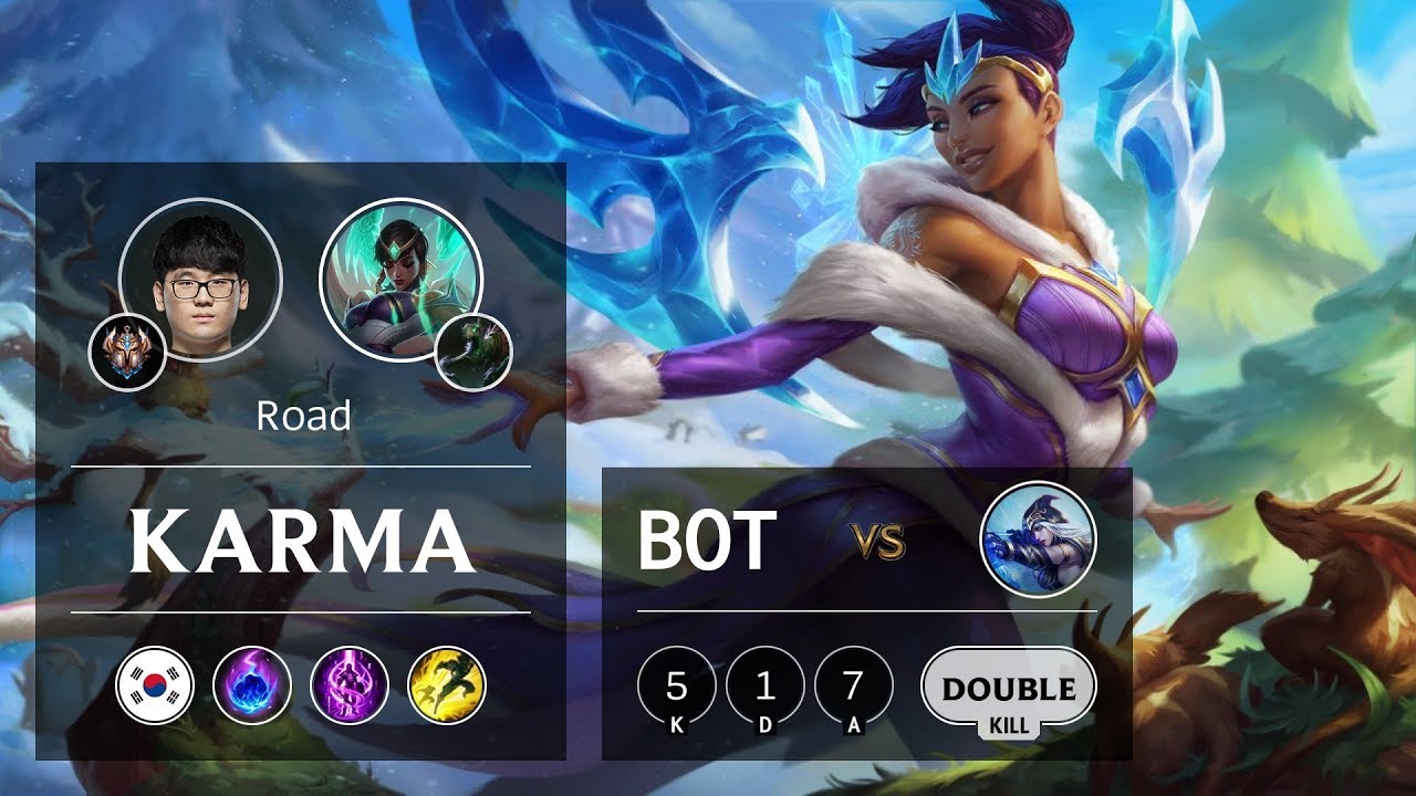 Karma Bot vs Ashe - KR Challenger Patch 9.21