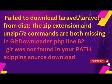 The zip extension and unzip/7z commands are both missing. git was not found in your PATH.