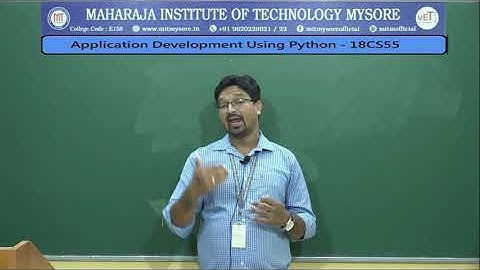 Histogram of Words | Vth Sem | CSE | 18CS55 PYTHON | Module 2 | Session 07