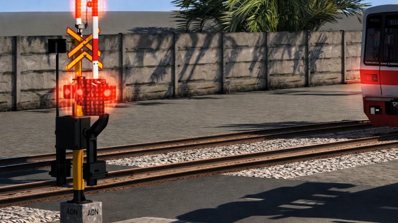 MENCOBA OBJEK PALANG PERLINTASAN KERETA API BY AND Trainz Simulator Android 2026