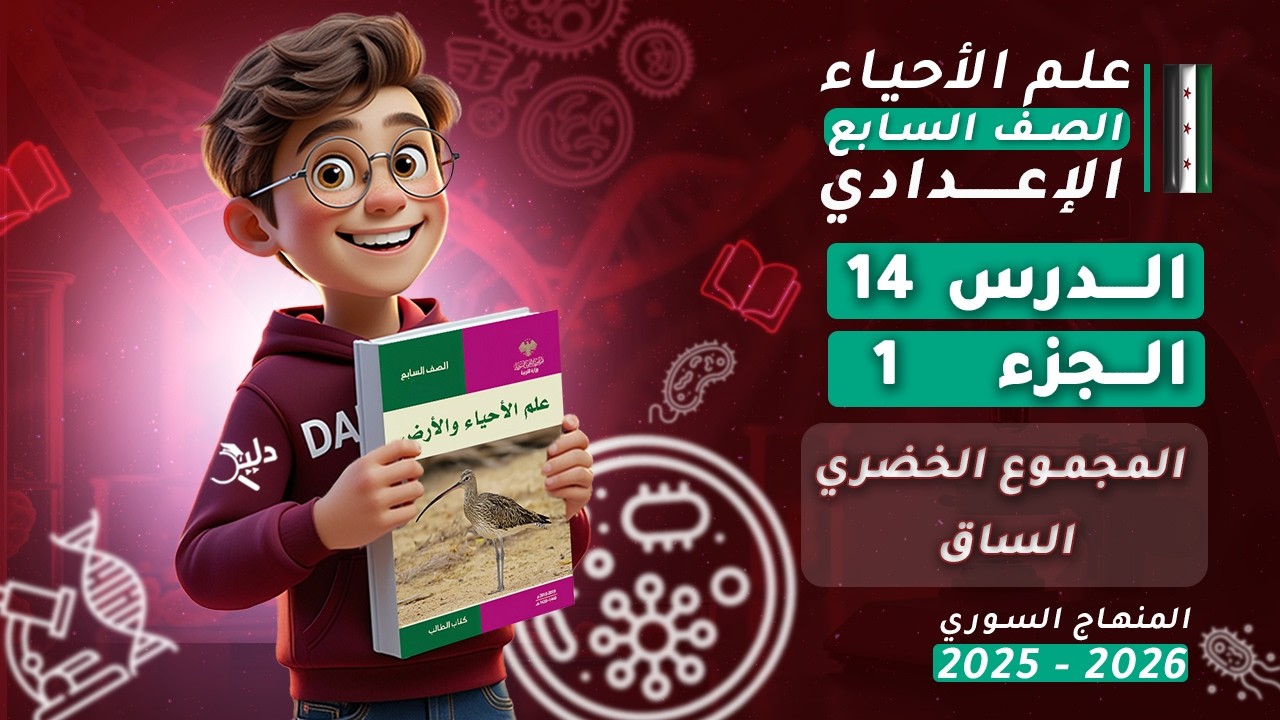 المجموع الخضري – الساق | الدرس 14 الجزء 1️⃣ علوم الصف السابع المنهاج السوري 2025-2026