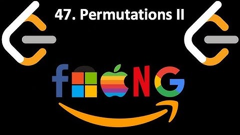 Leetcode 47. Permutations II  | solution explained | python