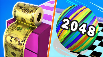 Ball Run 2048 🆚  Money Rush - All Level Gameplay Android,iOS - NEW ULTRA APK UPDATE