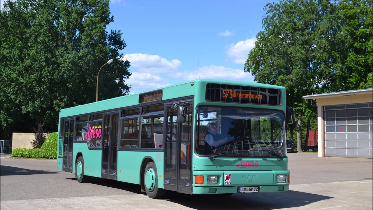 Sound eines MAN NL 202.2 von Giese, Beverstedt (CUX-GM 72 | EX Flughafen Bremen | Voith 3 Gang)