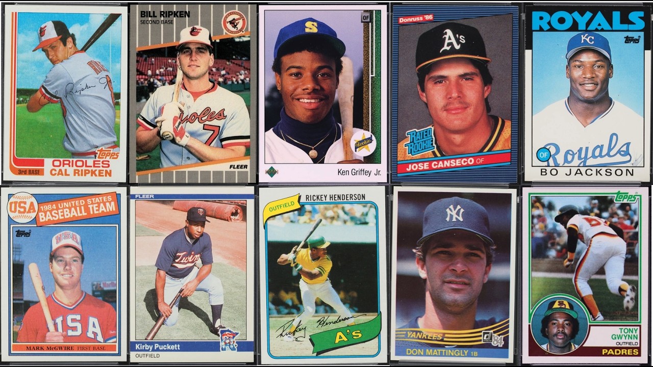 The 20 Most Valuable Baseball Cards From the 1980s - YouTube