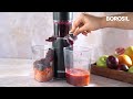 Easy juice cold press slow juicer  relax and rewind with the new borosil juicer