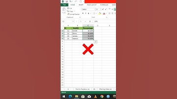 Excel | "percentage" shortcut key and tips.