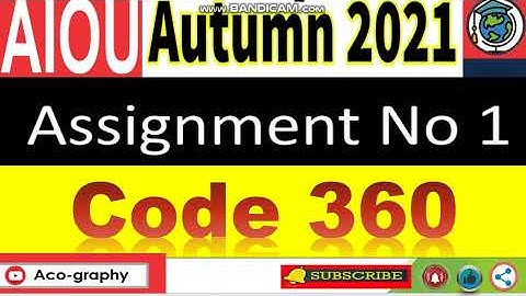 ⏩ AIOU Code 360 Solved Assignment No.1 Autumn 2021 || IT APPLICATIONS || Level: FA/ I.Com